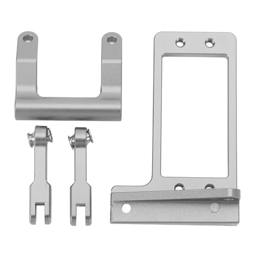 RiToEasysports Mount, Servo Mount Kit mit 1/10 Aluminiumlegierung Hydraulikstange für RC -Auto -Off -Straße Abenteuer (grau) von RiToEasysports
