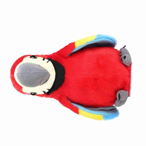 RiToEasysports Niediches Spechende Plüsch-Papageienspielegug MIT Elektrier Aufahme für die Frühe Bildung. Sprechisch Lern, Bringt Spa und Lebendigit für die Art (Rot (Rot) von RiToEasysports