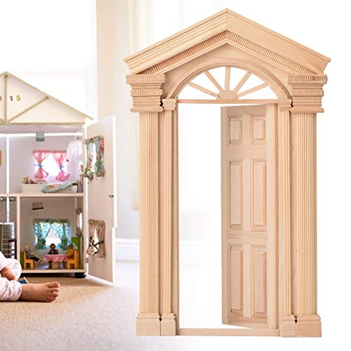 RiToEasysports PUPPENHAUSTÜR, MINI-KIRCHTURMTÜR AUS Holz, Miniatur-Feentür für 1/12 Puppenhaus RiToEasysports PUPPENHAUSTÜR, MINI-KIRCHTURMTÜR AUS Holz, Miniatur-Feentür für 1/12 Puppenhaus von RiToEasysports