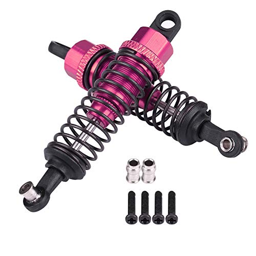 RiToEasysports Premium -Metall -Stoßdämpfer für FS 1/18 RC Auto, Verbesserte Haltbarkeit, Lila, Reduzierte Vibration, 2pcs (#3) von RiToEasysports