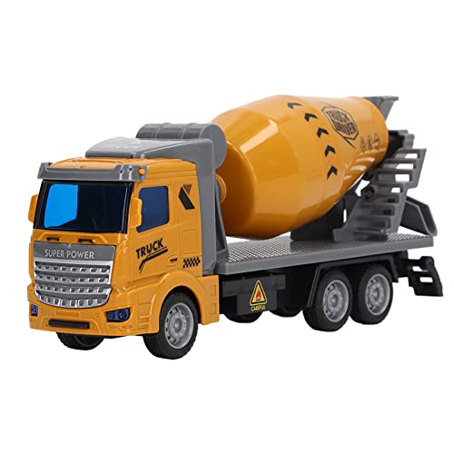 RiToEasysports Pull Back Truck, Zementmischer Im Maßstab 1:48, Spielzeug-LKW, Hohe Simulation, Pull-Back-Auto, Spielzeug, Glänzend, Betrieb, Auto, Spielzeug für Kinder ab 3 Jahren(Flachkopf) von RiToEasysports