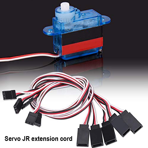 RiToEasysports RC Accessoire 5PCS Hochwertige Servo -Erweiterungskabel für JR/Futaba - 30 cm / 11,8 Zoll 3 Pin männliche Bis Weibliche Steckerpackung von RiToEasysports