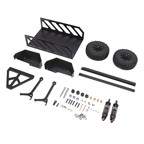RiToEasysports RC-Anhänger, Professionelle Aluminiumlegierungssimulation DIY Modified Trail Car Toy für D90 SCX10 1/10 RC Car Zubehör Für Automodelle von RiToEasysports