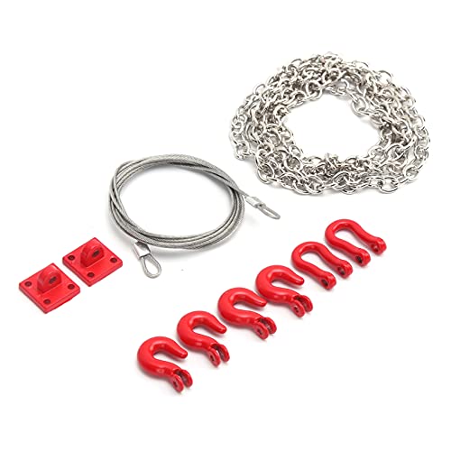 RiToEasysports RC Anhänger Sicherheitskette,Metall Anhänger Haken Abschleppkette Rettungs Abschlepphaken für 1/10 RC Kletterraupe RC Modellautos Teile Zubehör Für Modellautos Modellspielzeug RiToEasysports RC Anhänger Sicherheitskette,Metall Anhänger Haken Abschleppkette Rettungs Abschlepphaken für 1/10 RC Kletterraupe RC Modellautos Teile Zubehör Für Modellautos Modellspielzeug von RiToEasysports