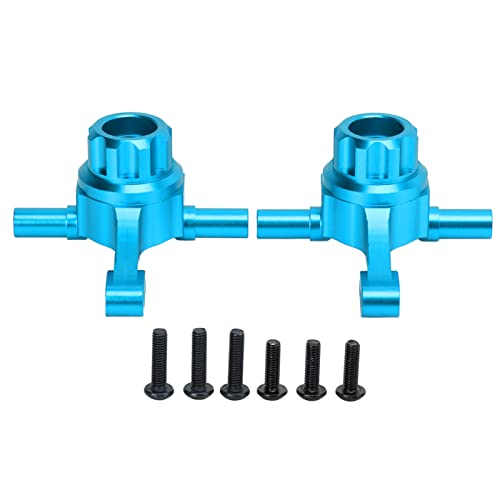 RiToEasysports RC Auto Vorderachsschenkel, Aluminiumlegierung Vorderachsschenkel Lenkschale für TT02 1/10 RC Auto Upgrade Teile Leicht (Blau) Zubehör Für Modellautos von RiToEasysports