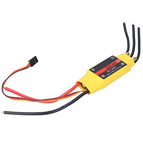 RiToEasysports RC-Boot-Regler, 50A 2-Wege-Brushless-Geschwindigkeitsregler für RC-Boot-Modelle mit 5V2A-Ausgang für Hocheffizienten Betrieb Bootszubehör von RiToEasysports
