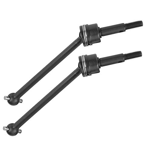 RiToEasysports RC CVD -Antriebswelle, 1 Paar RC -Auto Vorne Heckwelle CNC CNC Machter Metall Universal Antriebswelle Großer Verbesserter Teil für Ihr Lieblings -1/10 Modellauto (33204BL Black) von RiToEasysports