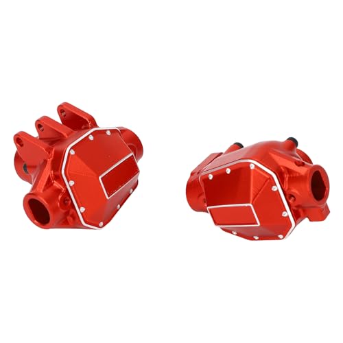 RiToEasysports RC Crawler Achsgehäuse, RC Vorder- und Hinterachsgehäuse-Set aus Aluminiumlegierung für SCX10 PRO (Rot) von RiToEasysports