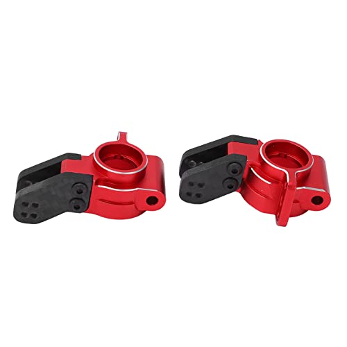 RiToEasysports RC-Hinterrad-Lenkungsbecher, Aluminiumlegierungs-Metall-RC-Lenkungsbecher mit Vergrößerten Lagern, Ersatz für ARRMA Ferngesteuerte Fahrzeuge, RC-Autos, Zubehör(rot) Automodellzubehör von RiToEasysports