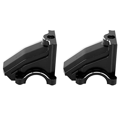 RiToEasysports RC -Karbox -Austausch für Permanente Aluminiumlegierung Vordere Heckabdeckung für 1/5 RC Auto (Black) von RiToEasysports