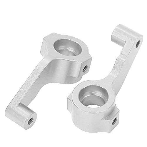 RiToEasysports RC-Lenknabenträger, 2 Stück, Ferngesteuertes Auto-Lenknabenträger aus Aluminiumlegierung, RC-Lenkblöcke, RC-Zubehör, Passend für ECX-Serie 2WD RC Hobby-Modell 1/10 Auto (Silber RiToEasysports RC-Lenknabenträger, 2 Stück, Ferngesteuertes Auto-Lenknabenträger aus Aluminiumlegierung, RC-Lenkblöcke, RC-Zubehör, Passend für ECX-Serie 2WD RC Hobby-Modell 1/10 Auto (Silber von RiToEasysports