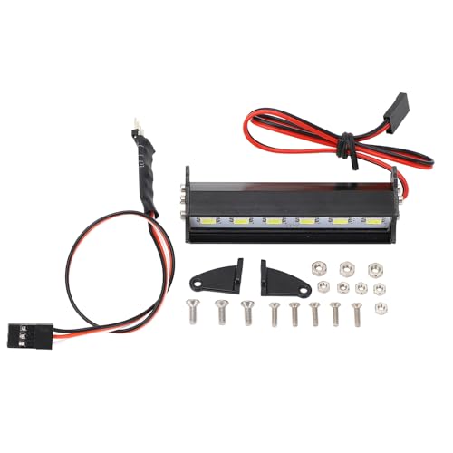 RiToEasysports RC Light Bar, 6 LED -Aluminium -Legierungs -Dachlampe Weiße Lichtbedienung Crawler -Zubehör für Scx10 D90 HPI RC -Autos RiToEasysports RC Light Bar, 6 LED -Aluminium -Legierungs -Dachlampe Weiße Lichtbedienung Crawler -Zubehör für Scx10 D90 HPI RC -Autos von RiToEasysports