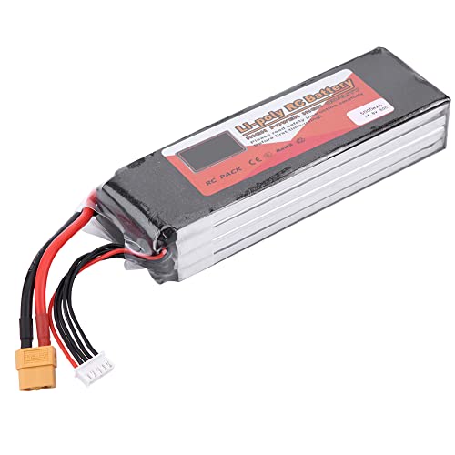 RiToEasysports RC Lipo -Batterie, 4S 14,8 V RC Lipo -Akku Batteriepack Wieder Aufladbare Lipo -Batterie mit XT60 -Stecker Schnell Aufgeladen für RC -Auto, RC -Flugzeug oder Boot (14,8 V 5000mah RiToEasysports RC Lipo -Batterie, 4S 14,8 V RC Lipo -Akku Batteriepack Wieder Aufladbare Lipo -Batterie mit XT60 -Stecker Schnell Aufgeladen für RC -Auto, RC -Flugzeug oder Boot (14,8 V 5000mah von RiToEasysports