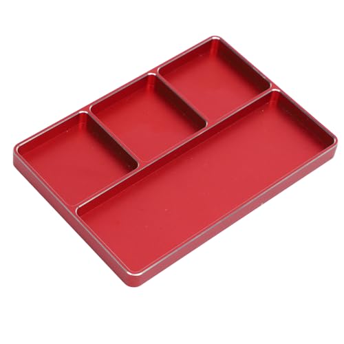 RiToEasysports RC Magnetic Sonderschublade Langlebige Aluminiumlegierung 4 Surchandise -Werkzeuge für 1/10 1/8 RC Auto -Repair für Vehicles und Flugzeuge (Rot) von RiToEasysports