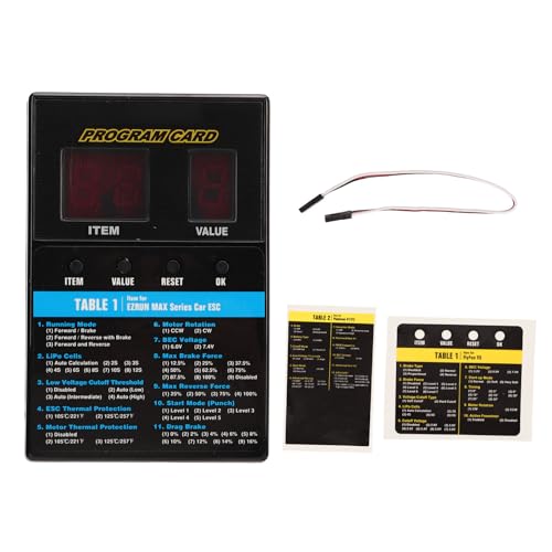 RiToEasysports RC -Programmkartenbox, LED -Programmkartenbox Easy und Fast Programing Bürstenloser Universal ESC -Programmierkarte RC -Bootsauto -Zubehör RiToEasysports RC -Programmkartenbox, LED -Programmkartenbox Easy und Fast Programing Bürstenloser Universal ESC -Programmierkarte RC -Bootsauto -Zubehör von RiToEasysports