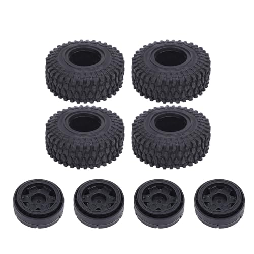 RiToEasysports RC -Rad Reifen Set, Plastik -RC -Autoräder Schlammgelände mit Nabe für Axiales SCX24 1/24 Crawler Car RiToEasysports RC -Rad Reifen Set, Plastik -RC -Autoräder Schlammgelände mit Nabe für Axiales SCX24 1/24 Crawler Car von RiToEasysports