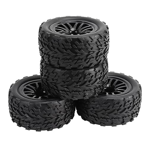 RiToEasysports RC -Reifen, 4pcs RC Off Road Car Black 12mm Sechskant Kurzlauf -LKW -Reifen RC -Autozubehör für Schrägstrich 1/10 Fernbedienungsauto -Reifen von RiToEasysports