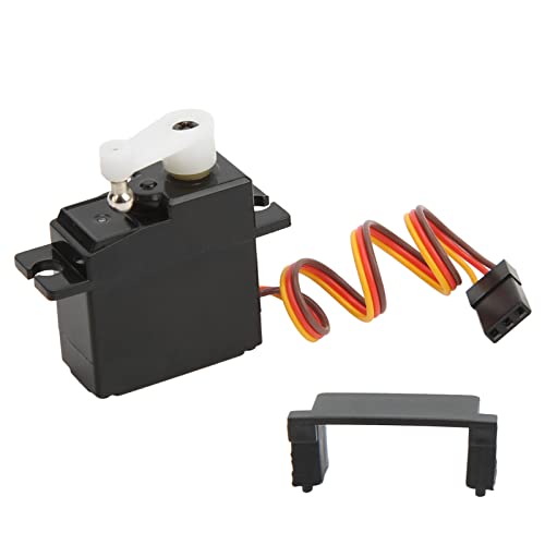 RiToEasysports Digitaler Servomotor, RC Servo Set Low Noise Digital Servo mit Servobasis für WLtoys 124016 124017 144010 1/14 RC Car Modellspielzeug von RiToEasysports