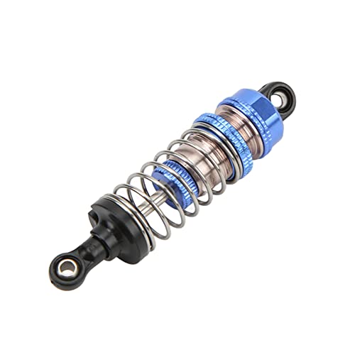 RiToEasysports RC Shock Absorber 1/12, Aluminiumlegierung Short Front Shock Absorber Ersatz für Wltoys 124016 1/12 RC Autoteile Zubehör Blau Modellspielzeug von RiToEasysports