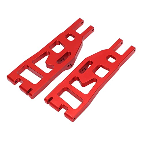RiToEasysports RC Swing Arm, Aluminiumlegierung Vorderer Unteren Suspensionsarm mit Präziser CNC -Bearbeitung für Shredder RC Truck (Rot) von RiToEasysports