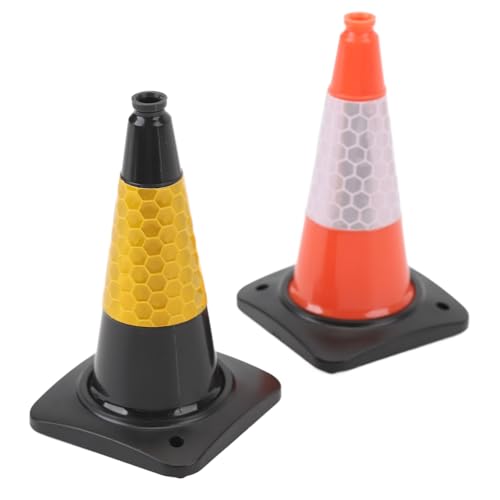 RiToEasysports RC -Verkehrskegel, Reflektierende Sicherheitswarnung Dekoration Spielzeug für für Axiale Scx10, für D90, für HPI, Ideale Größe für das Training von Hindernis und Spaß Schaffen von RiToEasysports