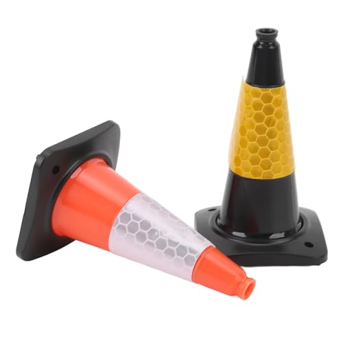RiToEasysports RC -Verkehrsstraßenkegel, Reflektierende Sicherheitswarnung Dekoration Spielzeug für Rotes Axiales Scx10 D90 Hpi RC -Autos Geeignet von RiToEasysports