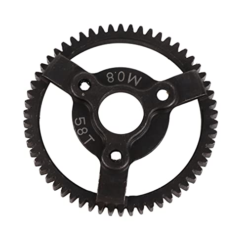 RiToEasysports RC-Zahnrad, gerades Zahnrad, aus Stahl, zuverlässig, 32P, 0,8 m, praktisch für 1/10 (58T) von RiToEasysports