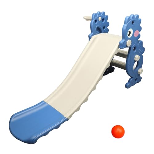 RiToEasysports Rutschen, Klettern Schieber in der Innenseite der Spielplatzkletterer für 1-6 Jahre Alte Mädchen, Basketball-Hoop Stall Anti Neiging Design RiToEasysports Rutschen, Klettern Schieber in der Innenseite der Spielplatzkletterer für 1-6 Jahre Alte Mädchen, Basketball-Hoop Stall Anti Neiging Design von RiToEasysports