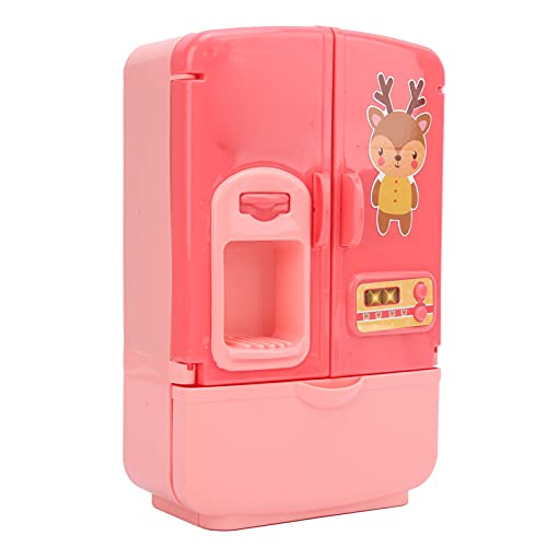 RiToEasysports Sett -Child -Kühlschrankspielzeug Simulation: Großkapazität Kühlschrankspielzeug für Perfektes Spielspiel für (PINK) von RiToEasysports