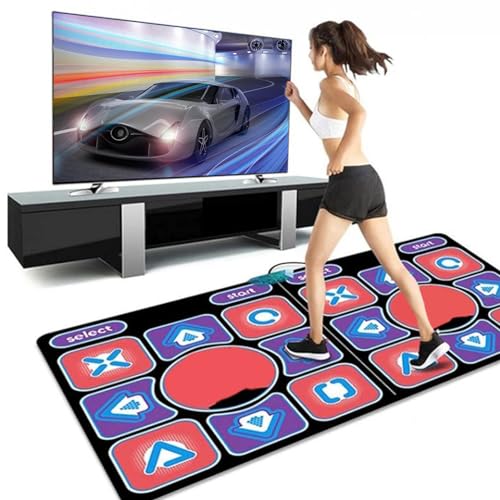 RiToEasysports Tanzmatten-Spielzeug, HD AV, Kabellos, Interaktives Tanzpad, Beleuchtete Taste, Elektronisches Tanzpad für TV für, Erwachsene, Familie von RiToEasysports