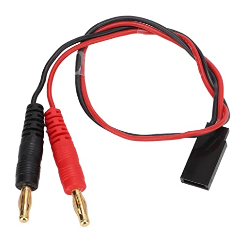 RiToEasysports Weicher Silikondraht für Futaba-Buchse auf 4.0-Bananenstecker-Adapterkabel für LiPo-Batterieausgleichsladung 22AWG für Ferngesteuertes Auto, Flugzeug, Boot Modellierungszubehör von RiToEasysports