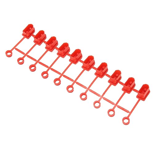 RiToEasysports XT60 Stecker Staubdichte Kappen, 1 Streifen 10 Stück Stecker Gummikappe Dean Stecker Gummiklemme Staubdichte Schutzabdeckung für RC Lithium Batterie Rot RiToEasysports XT60 Stecker Staubdichte Kappen, 1 Streifen 10 Stück Stecker Gummikappe Dean Stecker Gummiklemme Staubdichte Schutzabdeckung für RC Lithium Batterie Rot von RiToEasysports