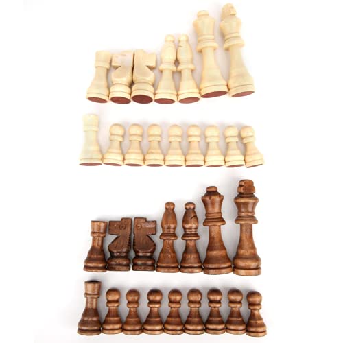 Schachfigur, Internationale Schachfigur aus Holz ohne Brett, Schachspielfiguren, Brettspielzubehör Schachfigur, Internationale Schachfigur aus Holz ohne Brett, Schachspielfiguren, Brettspielzubehör von RiToEasysports