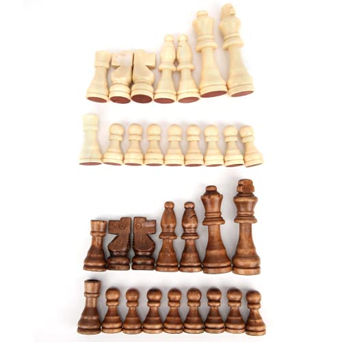 Schachfigur, Internationale Schachfigur aus Holz ohne Brett, Schachspielfiguren, Brettspielzubehör von RiToEasysports