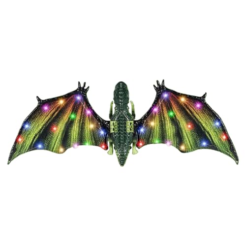 Dragon Wing, Electric Dinosaur Wings Toy with LED Lights and Sound Effects 32.28x11.81 inches, Realistic Moving Wings for Kids Party Halloween Christmas Birthday Dress Up Fun Dragon Wing, Electric Dinosaur Wings Toy with LED Lights and Sound Effects 32.28x11.81 inches, Realistic Moving Wings for Kids Party Halloween Christmas Birthday Dress Up Fun von Riaisttd