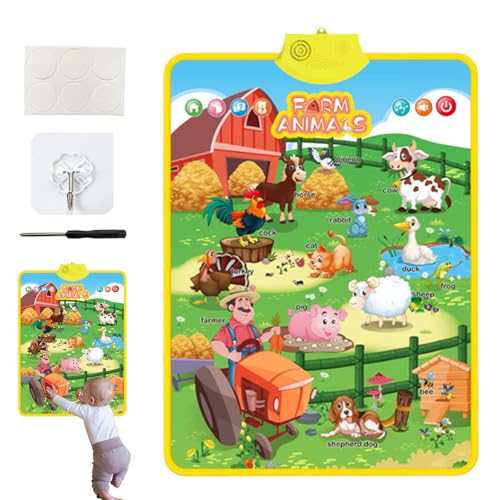 Electronic Musical Alphabet and Number Wall Chart, Interactive Learning Wall Chart for Kids, Educational Wall Chart for Homeschool Supplies, Music and Number Learning Tool for Children Electronic Musical Alphabet and Number Wall Chart, Interactive Learning Wall Chart for Kids, Educational Wall Chart for Homeschool Supplies, Music and Number Learning Tool for Children von Riaisttd