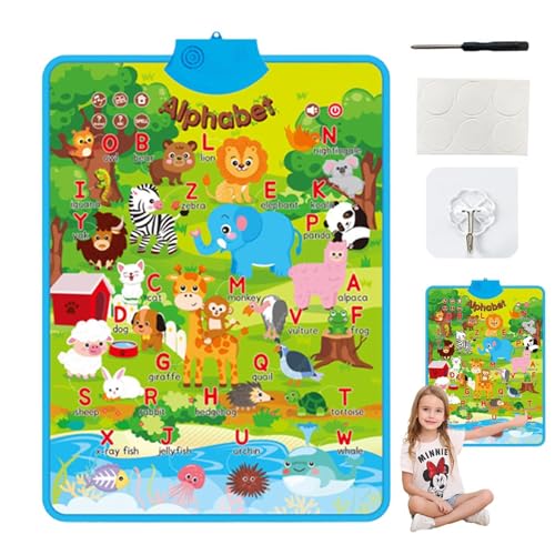 Electronic Musical Alphabet and Number Wall Chart, Interactive Learning Wall Chart for Kids, Educational Wall Chart for Homeschool Supplies, Music and Number Learning Tool for Children Electronic Musical Alphabet and Number Wall Chart, Interactive Learning Wall Chart for Kids, Educational Wall Chart for Homeschool Supplies, Music and Number Learning Tool for Children von Riaisttd