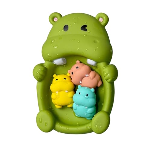 Floating Bath Toys, Rubber Animal Playset, 19x5.5x12.5cm, Baby Pool Toys, Early Educational Activity, Beach Water Fun, Kids Learning Toy, 4-Piece Set, Child Sensory Development von Riaisttd