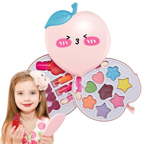 Kids Makeup Kit, Toddler Princess Toys Real Cosmetic Set, Peach Box with Real Cosmetics for Children, Princess Dress-Up Toy for , Perfect Christmas or Birthday Gift for Young Girls Kids Makeup Kit, Toddler Princess Toys Real Cosmetic Set, Peach Box with Real Cosmetics for Children, Princess Dress-Up Toy for , Perfect Christmas or Birthday Gift for Young Girls von Riaisttd