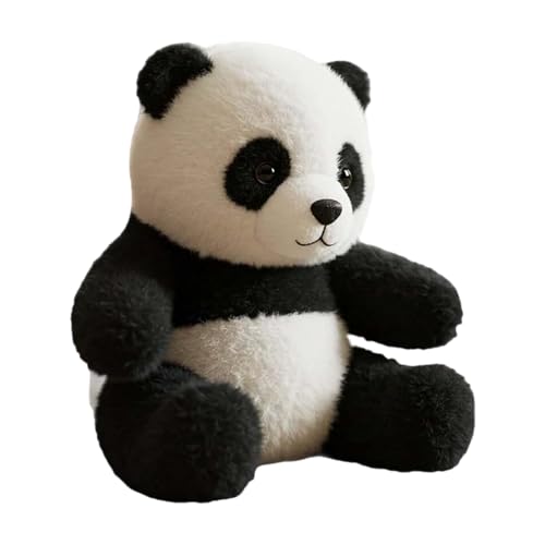 Panda Bear Stuffed Animal - 7.09x9.06 Zoll Leichte Musik Panda Spielzeug Realistische Features für interaktives Spiel, weich mit waschbarem Cover, Kinder Mädchen H von Riaisttd