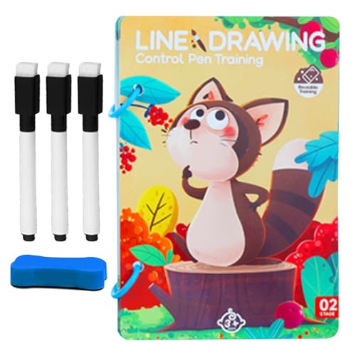 Pen Control Training Cards, Pens Control Card Game, Early Education Writing Learning Book, Fun Handwriting Practice Tool, Ideal Accessories for Students and Preschoolers Pen Control Training Cards, Pens Control Card Game, Early Education Writing Learning Book, Fun Handwriting Practice Tool, Ideal Accessories for Students and Preschoolers von Riaisttd