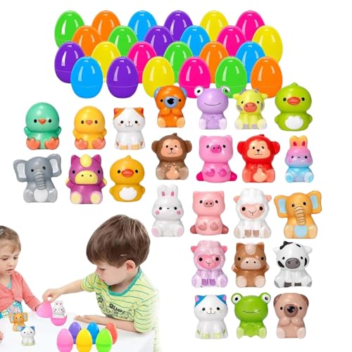 Prefilled Easter Eggs, Easter Theme Party Favors, Funny Stress Reliever Toy 600g for Kids and Adults, Portable Fidget Pinching Tool, Holiday Basket Stuffer von Riaisttd