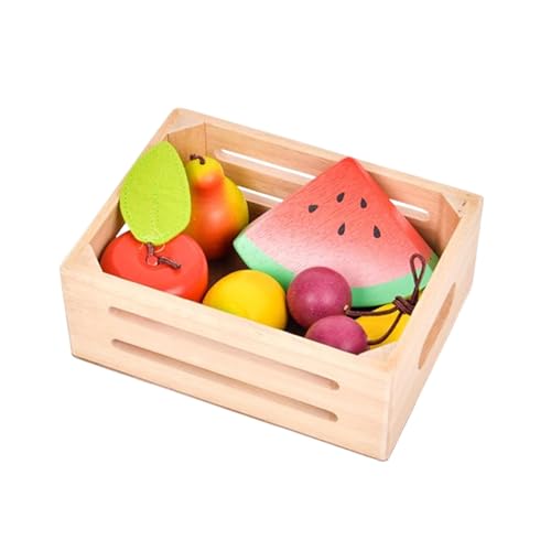 Pretend Food Set, Educational Kitchen Accessories, Lightweight Vegetable Toys, 7.09x5.12x2.56 Inches for Kids, Ideal for Kindergarten and Nursery Material: Wood Pretend Food Set, Educational Kitchen Accessories, Lightweight Vegetable Toys, 7.09x5.12x2.56 Inches for Kids, Ideal for Kindergarten and Nursery Material: Wood von Riaisttd