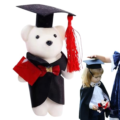Riaisttd Graduation Bears Class of 2025, Graduation Animal Plush, Sitting Position Doll, 3.14 Inches, Perfect for Bouquet Making Supplies, University, Teacher, Student Photos, Kindergarten Riaisttd Graduation Bears Class of 2025, Graduation Animal Plush, Sitting Position Doll, 3.14 Inches, Perfect for Bouquet Making Supplies, University, Teacher, Student Photos, Kindergarten von Riaisttd