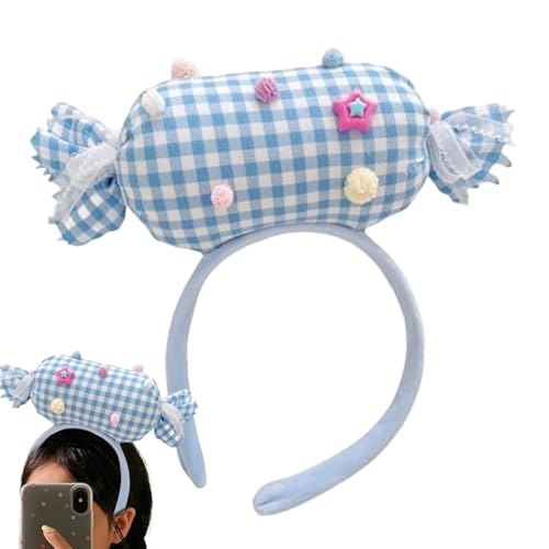 Riaisttd Haarband Für Damen | 3D Süßigkeiten Haarband Accessoires Für Damen,Bequemes Kopfband Haar Kostüm Outfit Für Halloween Geburtstag Freundin Modeparty Anlass von Riaisttd