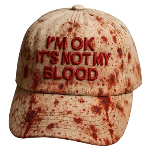 Riaisttd Halloween Baseballcap - Gruselig Lustige Halloween Dekoration - Verkleidung Party Bühne Performance Foto Cosplay Goth Fest Riaisttd Halloween Baseballcap - Gruselig Lustige Halloween Dekoration - Verkleidung Party Bühne Performance Foto Cosplay Goth Fest von Riaisttd