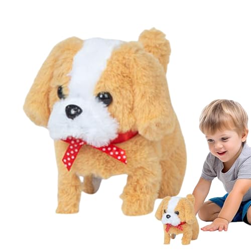 Riaisttd Puppy Robot, Barking Smart Dog Plush Puppy, Interactive Walking Toy, Electronic Robot Dogs, 6.3x3.54x5.91 inches Portable Pet Toys for Children's Day for Boys and Girls von Riaisttd