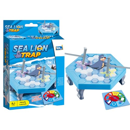 Riaisttd Trap Board Game, Two-Player Strategic Tabletop Challenge, Animal Saving Crossing Activity, 6.03x6.03x1.93 Inches Fun and Engaging Toy for Parties, Problem-Solving Entertainment von Riaisttd