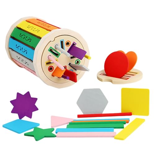 Riaisttd Wooden Color Sorting Toy, Educational Shape Sorting Box, 3.03x5.51 Inches Toddler Fine Skills Toys, Sensory Color Categorize Activities, Ideal for 2-3 Years Old Boys and Girls Riaisttd Wooden Color Sorting Toy, Educational Shape Sorting Box, 3.03x5.51 Inches Toddler Fine Skills Toys, Sensory Color Categorize Activities, Ideal for 2-3 Years Old Boys and Girls von Riaisttd
