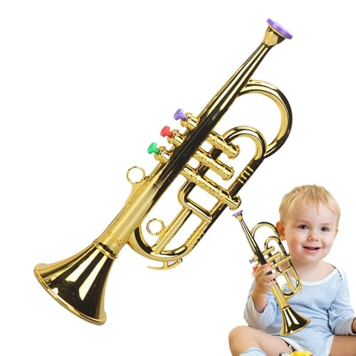 Simulated Trumpet Instrument, Brass Instruments Kids Toy, Toy Trumpet for Children, Parent-Child Music Instruments, Kids Musical Teaching Aids, Trumpet Horn for , Music Instruments Simulated Trumpet Instrument, Brass Instruments Kids Toy, Toy Trumpet for Children, Parent-Child Music Instruments, Kids Musical Teaching Aids, Trumpet Horn for , Music Instruments von Riaisttd